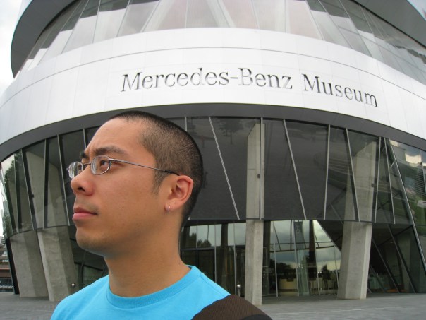 Not my greatest photographic moment, but it'll prove that I was, indeed, at the Mercedes-Benz Museum.