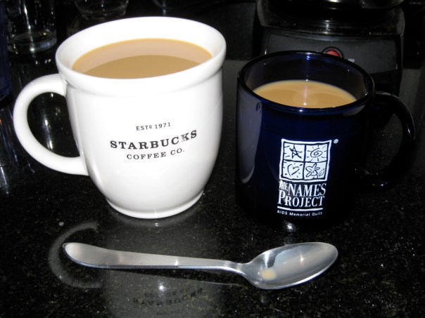 9:45 a.m. - Mmm, morning coffee.