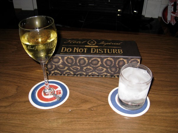 11:29 p.m. - Ahh, a little nightcap to end the evening.